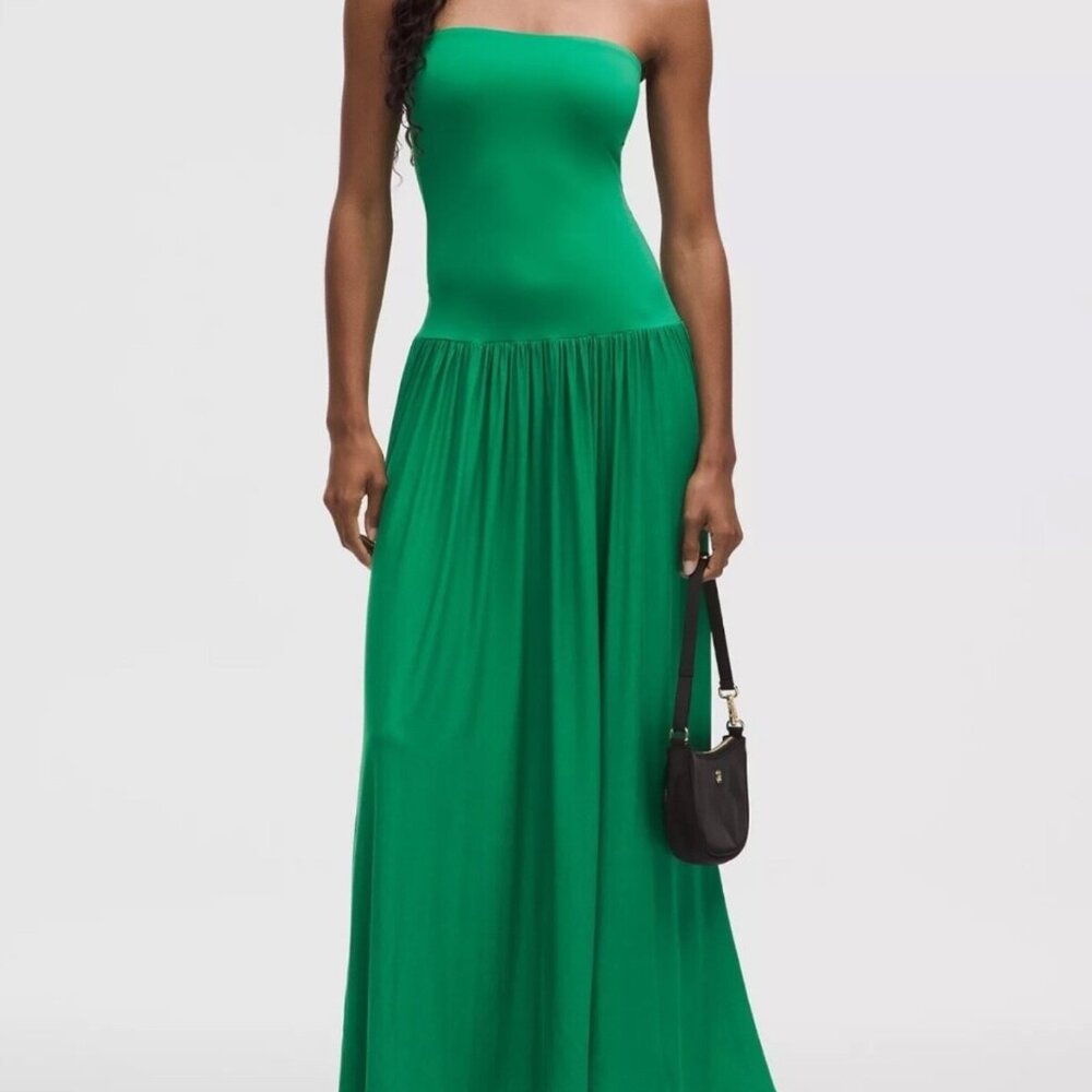 2 in 1 Lululemon Maxi Dress Raceway Green Large